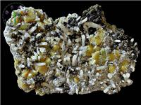 白鎢礦+閃鋅礦，內(nèi)蒙古，東烏珠穆沁旗，額仁高畢